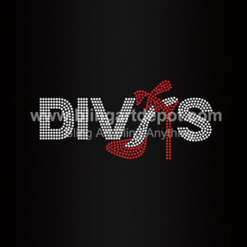 Dives High Heel Hotfix Rhinestone Motifs Dives High Heel Hotfix Rhinestone Motifs